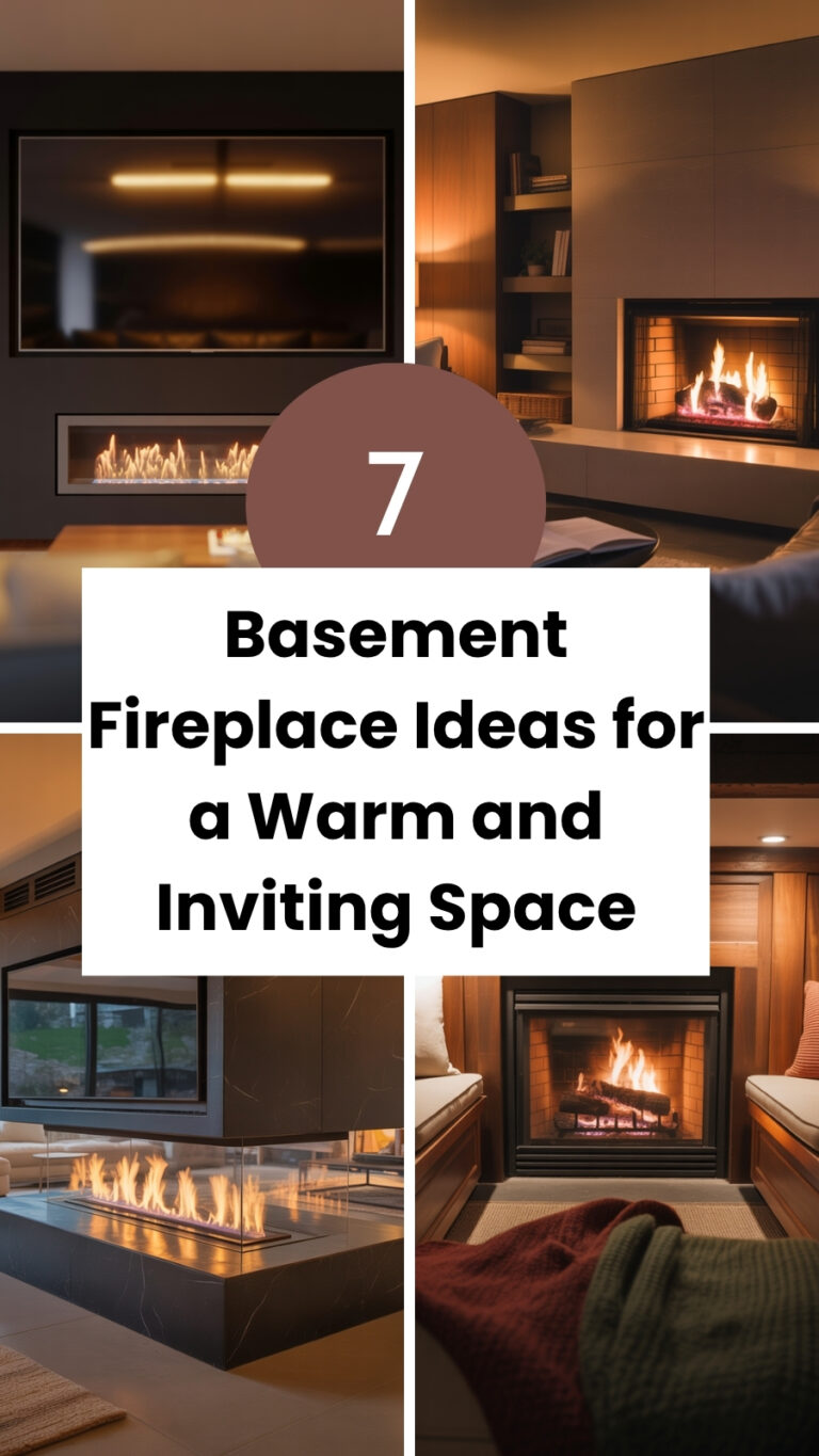 Basement Fireplace Ideas for a Warm and Inviting Space